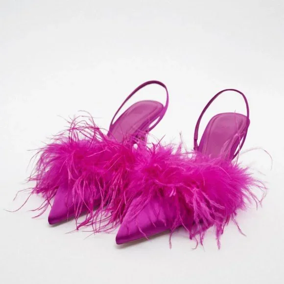 Feather shoes deals zara